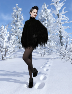 dForce Sexy Winter Outfit for Genesis 8.1 Female