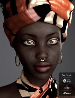 BD Oshun And Her Outfit For Genesis 8 Female