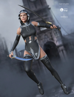 Templar Huntress Outfit for Genesis 8 Female(s)