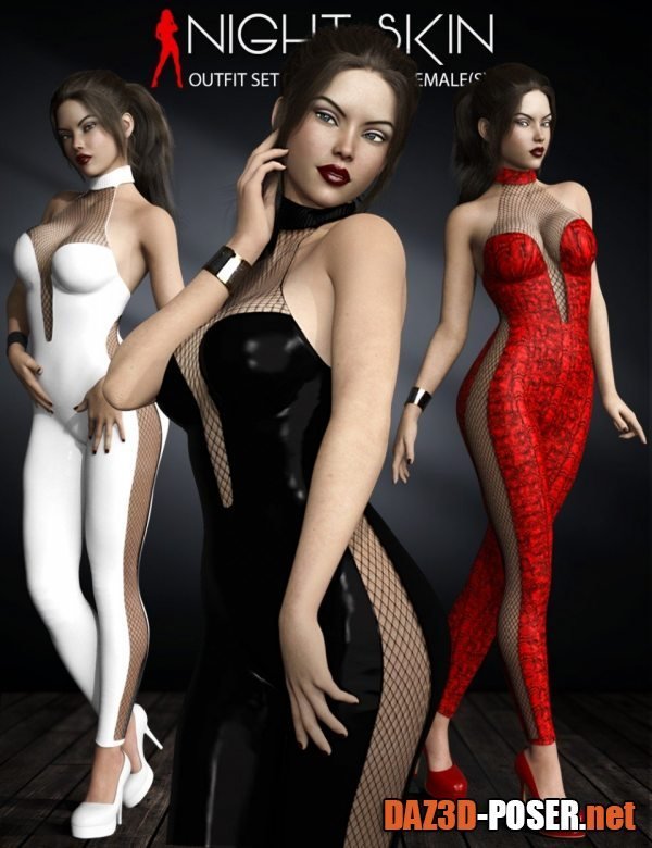 Dawnload Night Skin Outfit Set for Genesis 8 Female(s) for free