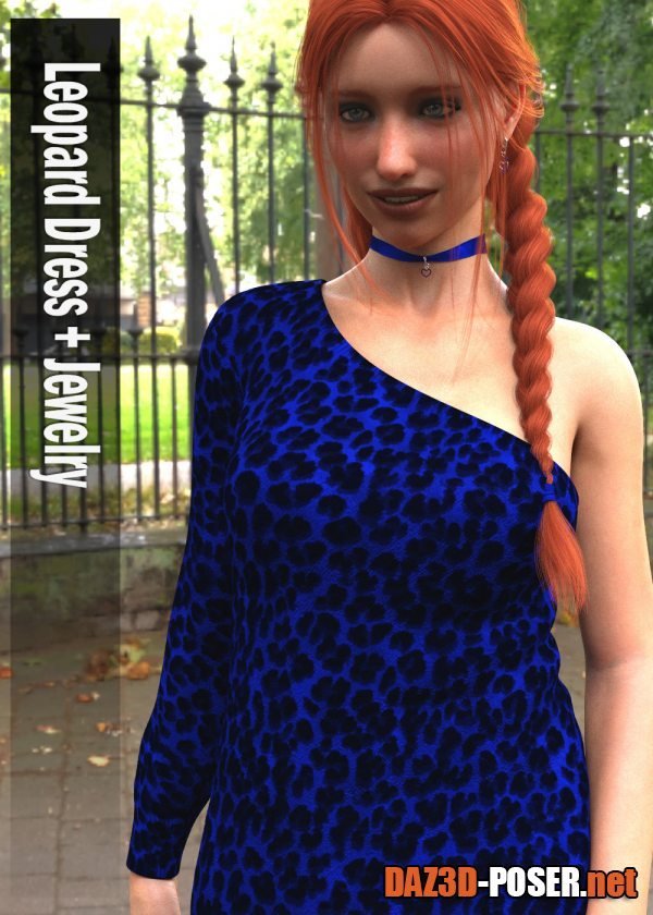 Dawnload LeopardDress Outfit for Genesis 8 Female for free
