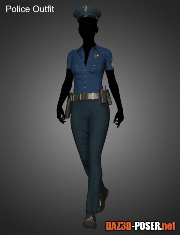 Dawnload FG Police Woman Outfit for Genesis 8 Female(s) for free