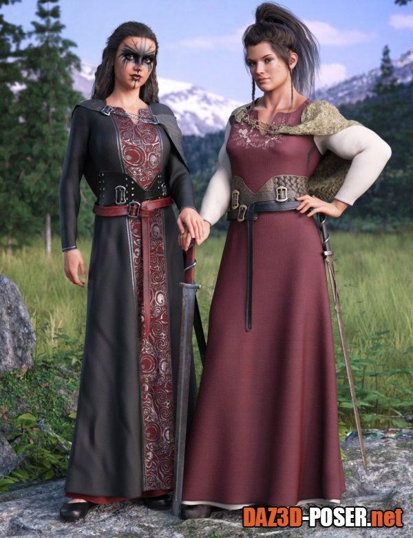 Dawnload dForce Marida Gown Outfit Textures for free