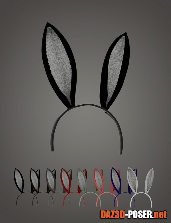 Dawnload XF Bunny Lace Lingerie Headband for Genesis 8 and 8.1 Males for free