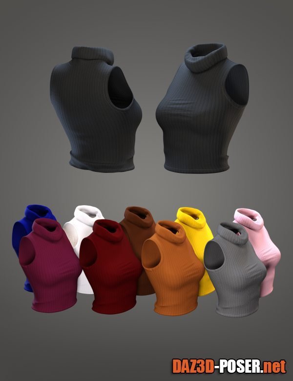 Dawnload XFashion Crop Top for Genesis 8 and 8.1 Females for free