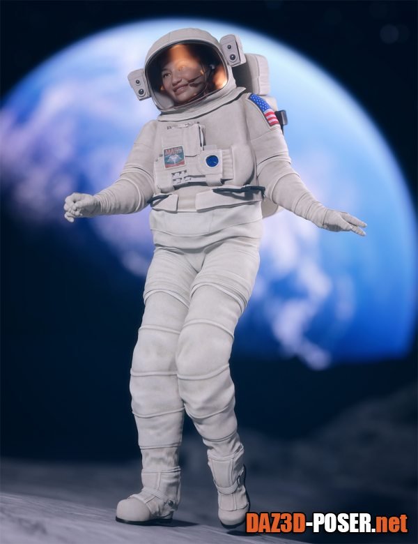 Dawnload Space Explorer Suit for Genesis 8 and 8.1 Females for free