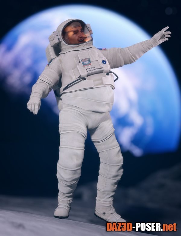 Dawnload Space Explorer Suit for Genesis 8 and 8.1 Males for free