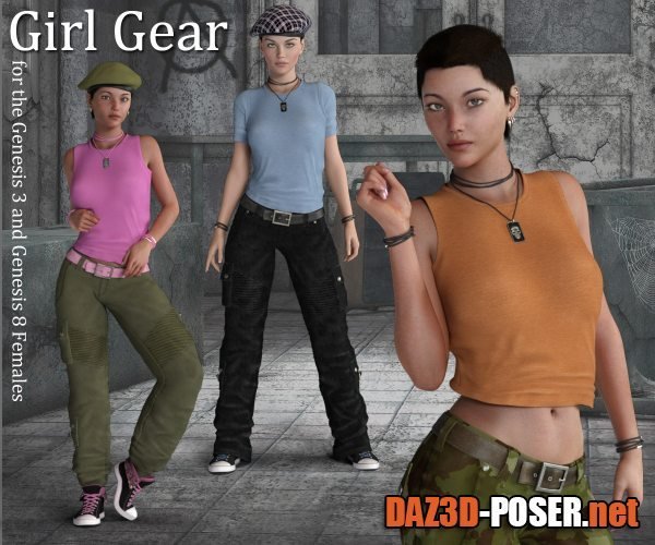Dawnload Girl Gear for the G3 and G8 Females for free