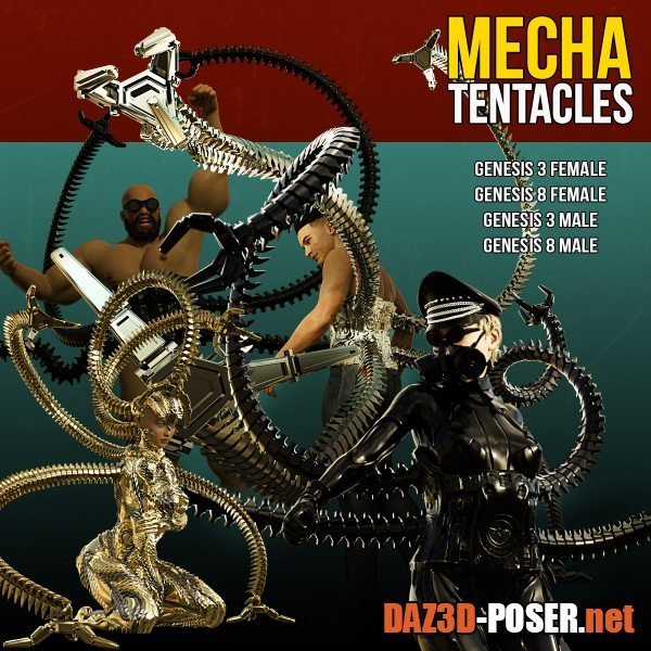 Dawnload Mecha Tentacles for G3F G8F G3M G8M for free
