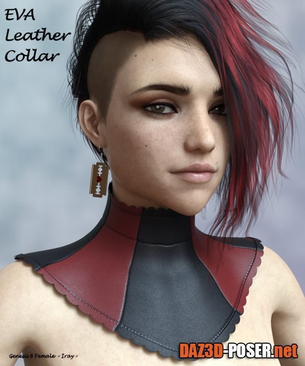 Dawnload Eva Leather Collar for Genesis 8 Female for free