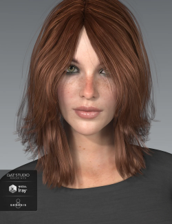 Shiloh Hair for Genesis 3 and 8 Female(s)