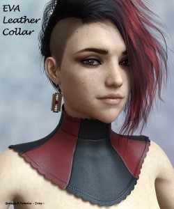 Eva Leather Collar for Genesis 8 Female