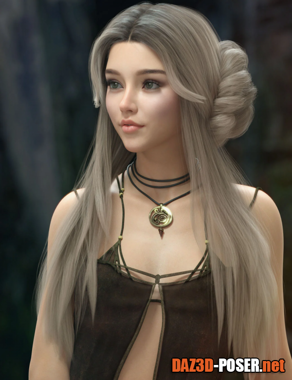 Dawnload Xandy Hair for Genesis 3, 8 and 8.1 Females for free