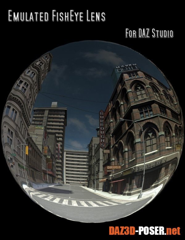Dawnload Emulated FishEye Lens for DAZ Studio for free