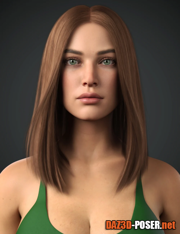 Dawnload Dalila Hair For Genesis 8 and 8.1 Female for free