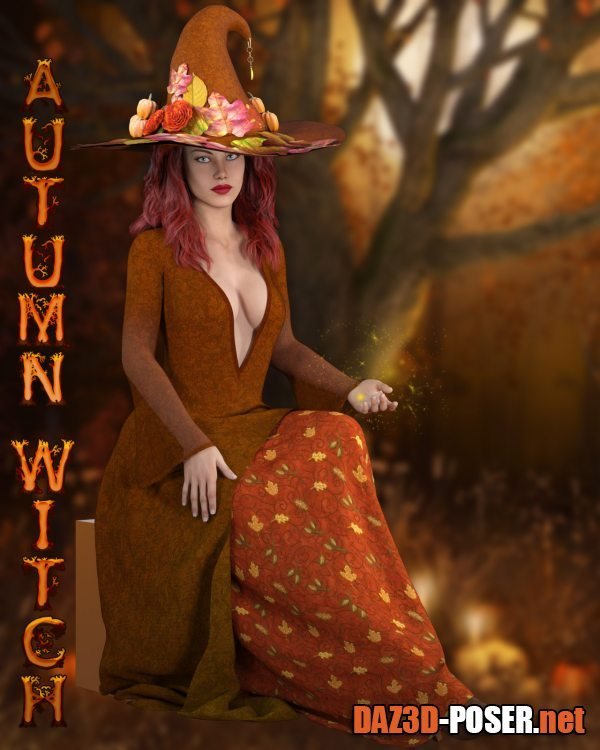 Dawnload dforce – Autumn Witch Genesis 8 for free