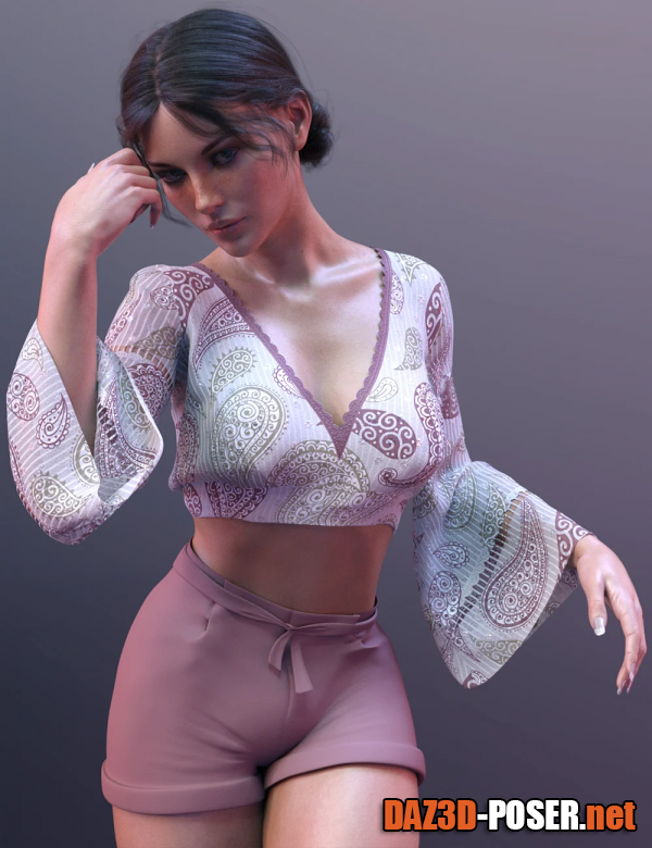 Dawnload X-Fashion Summer Ladies Outfit for Genesis 8 and 8.1 Females for free