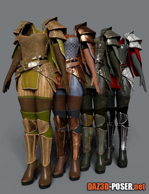 Dawnload dForce Shadow Guard Outfit Textures for free