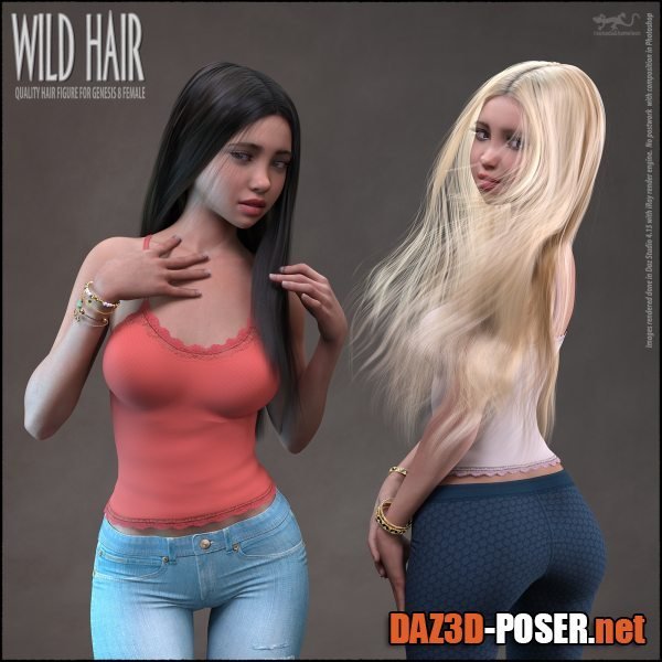 Dawnload Wild Hair for Genesis 8 for free