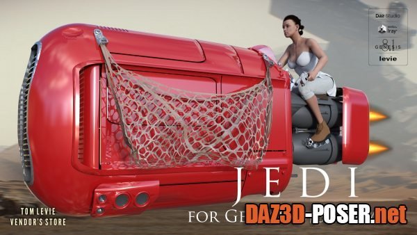 Dawnload Jedi For Genesis 8 and 8.1 Female for free