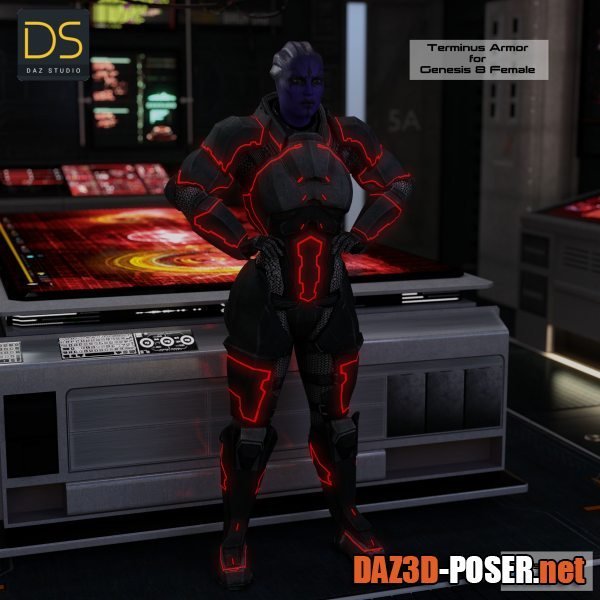 Dawnload Mass Effect Terminus Armor for Genesis 8 Female for free