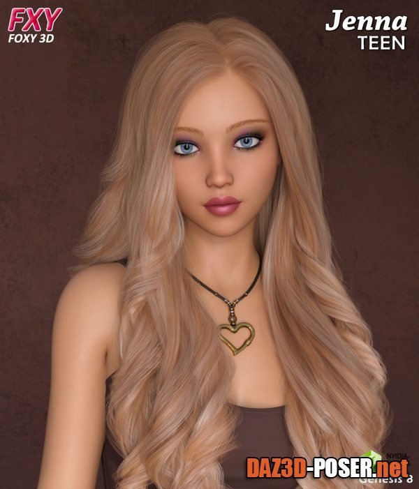 Dawnload FXY Jenna Teen For Genesis 8 Female for free