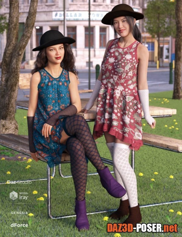 Dawnload dForce Boho Days Outfit Textures 2 for free