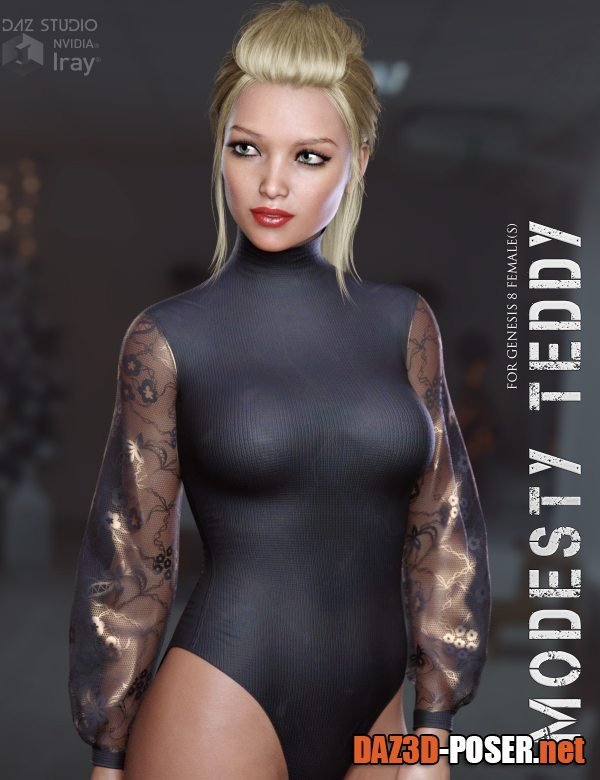 Dawnload Modesty Teddy for Genesis 8 Females for free