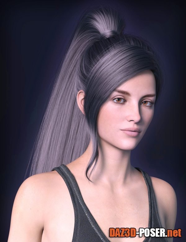 Dawnload Barbara Hair for Genesis 8 and 8.1 Females for free