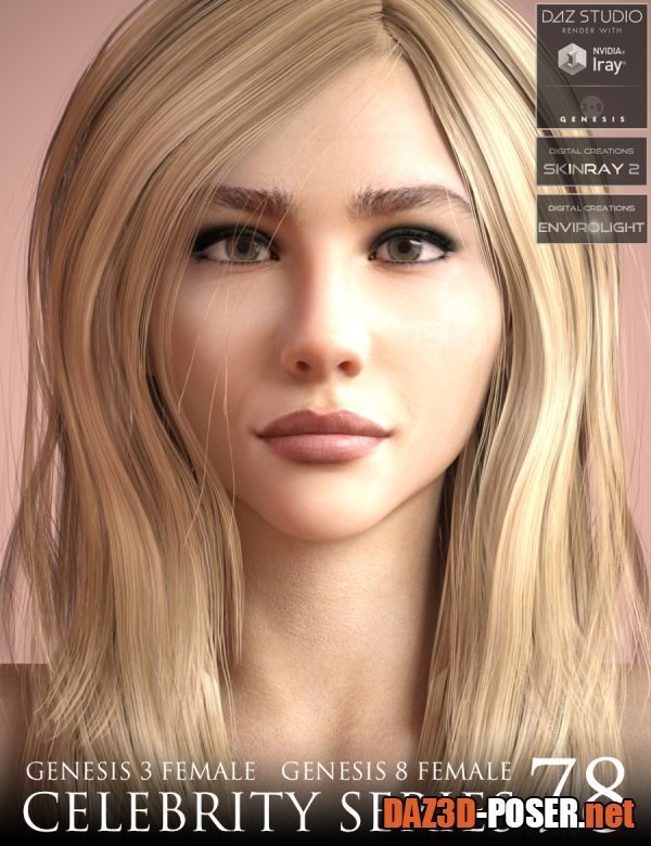 Dawnload Celebrity Series 78 for Genesis 3 and Genesis 8 Female for free
