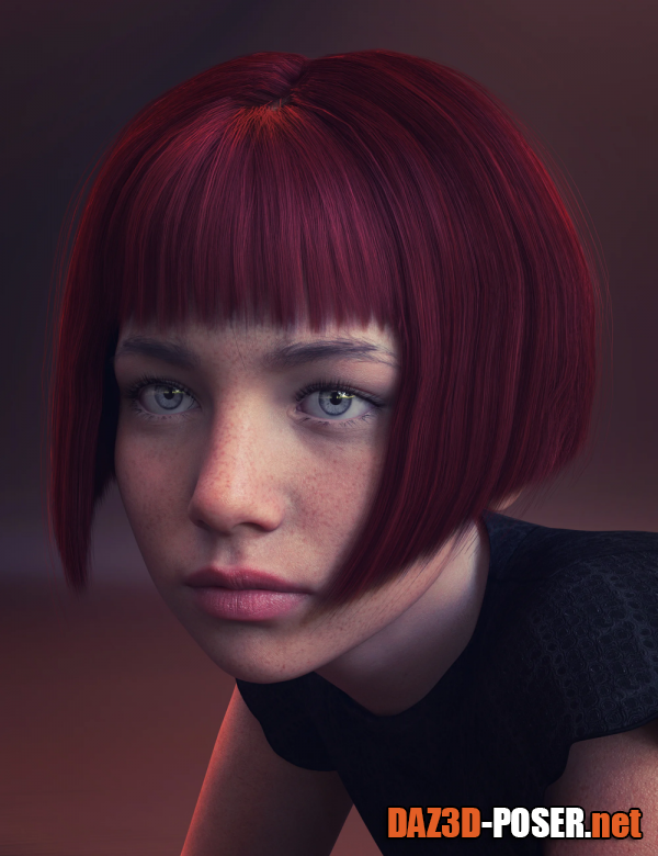 Dawnload FE Classic Bob Hair for Genesis 8 and 8.1 Females for free