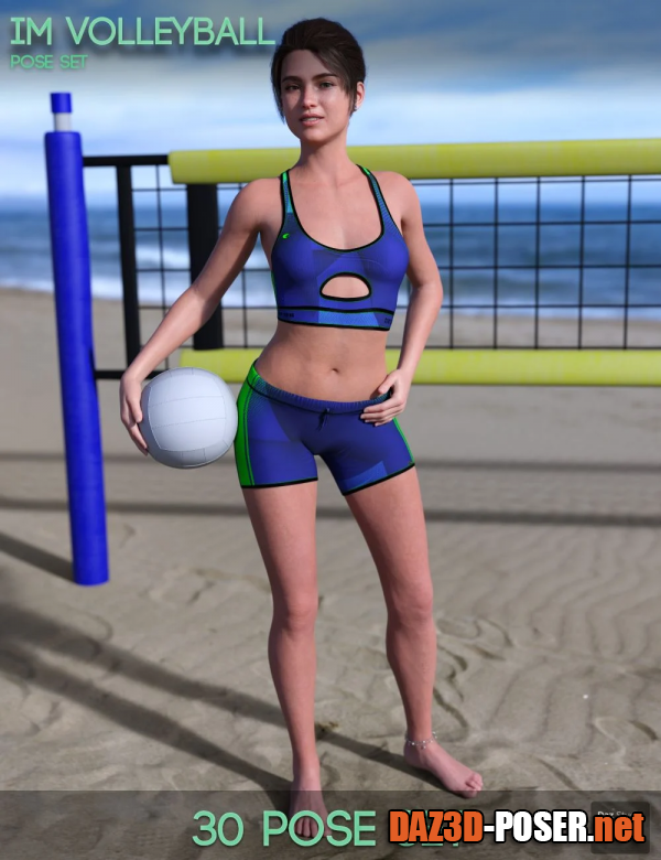 Dawnload IM Volleyball Poses for Genesis 8 Female for free