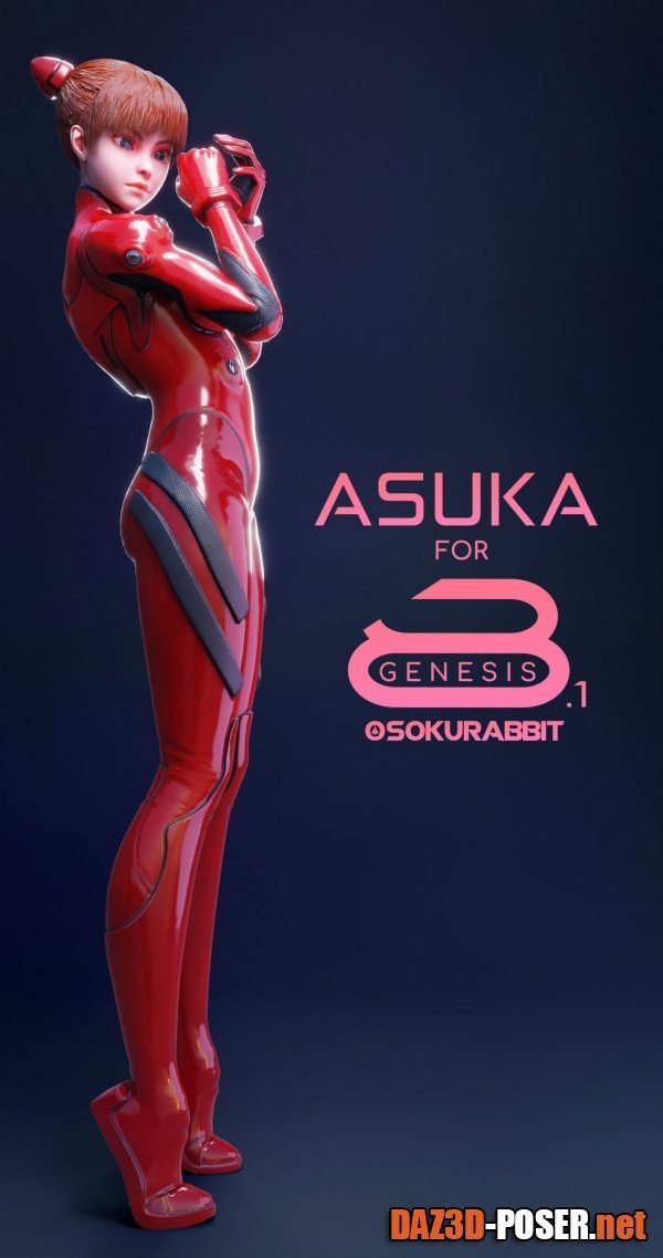 Dawnload Asuka For Genesis 8 and 8.1 Female 2 for free