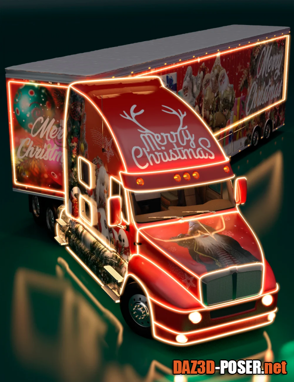 Dawnload Christmas Truck for free