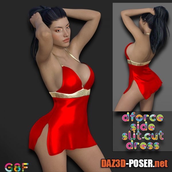 Dawnload dForce Side Slit-Cut Dress G3F & G8F for free
