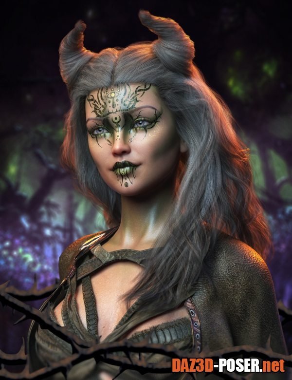 Dawnload FPE Woodland Witch Geoshell Makeup for Genesis 8.1 Female for free