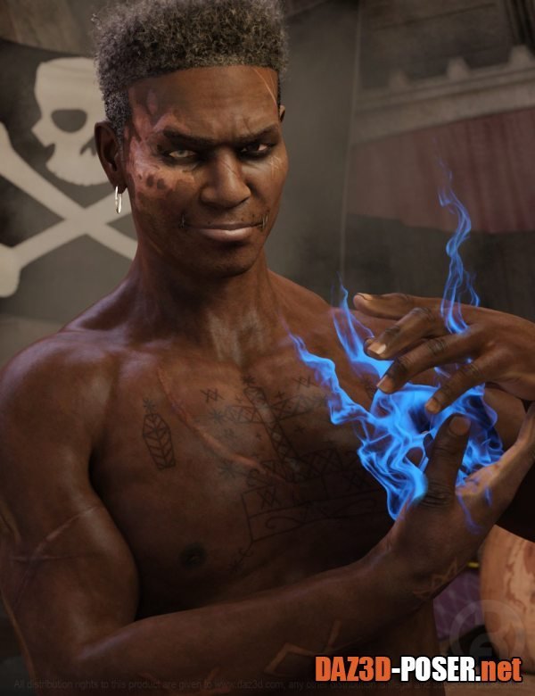 Dawnload VooDoo Pirate for Genesis 8.1 Male for free