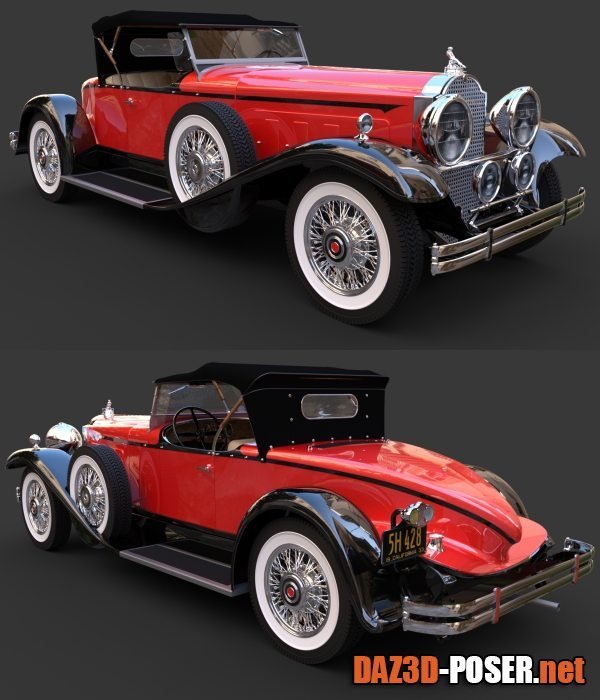 Dawnload PACKARD 734 BOATTAIL SPEEDSTER for DAZ Studio for free