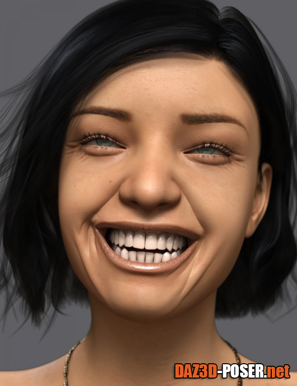 Dawnload Alive HD Happy Expressions Genesis 8 and 8.1 Females for free