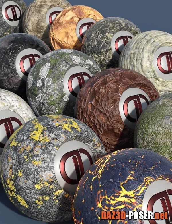 Dawnload DD PBR Rock Shaders for Iray Vol 2 for free