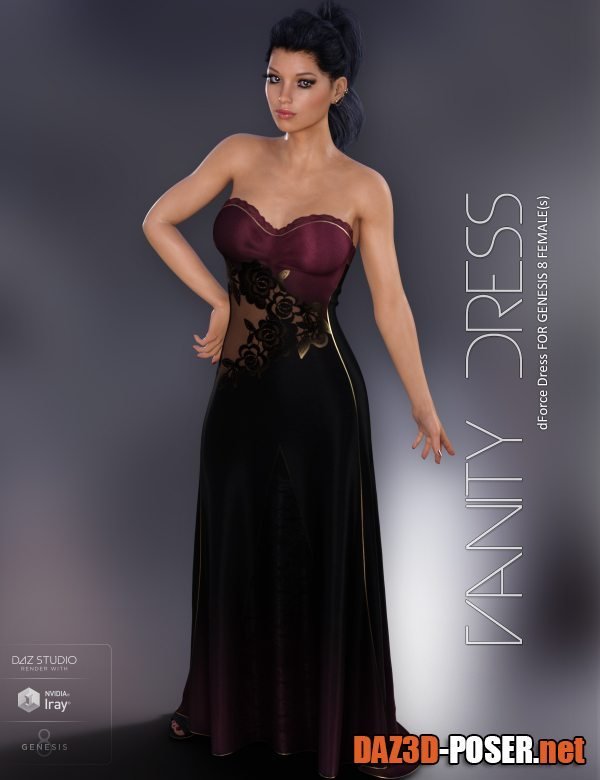 Dawnload dForce Vanity Dress for Genesis 8 Females for free