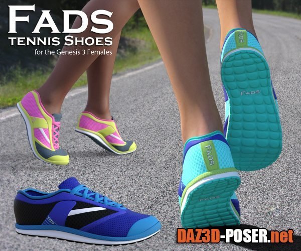 Dawnload FADS Tennis and Running Shoes for G3F for free