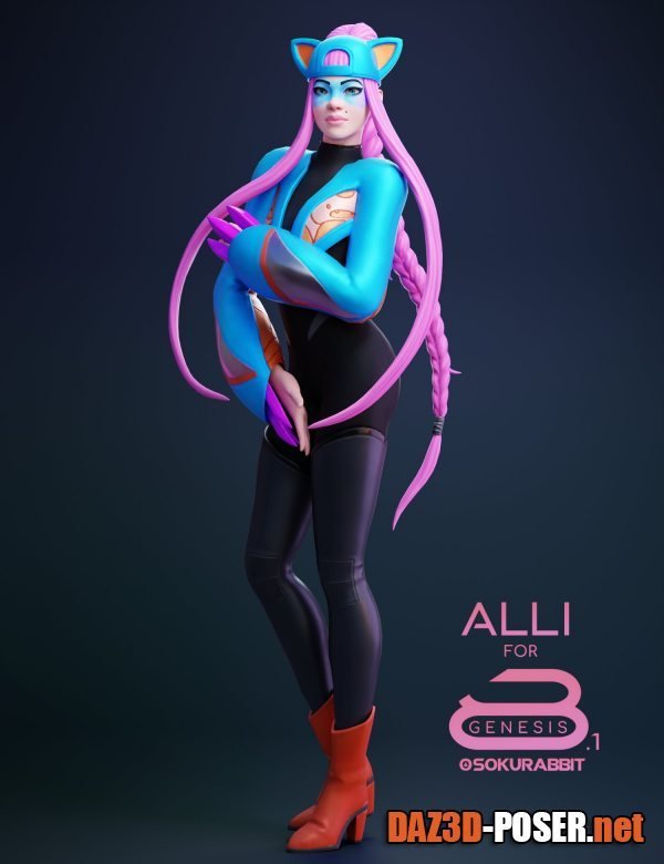 Dawnload Alli For Genesis 8 and 8.1 Female for free