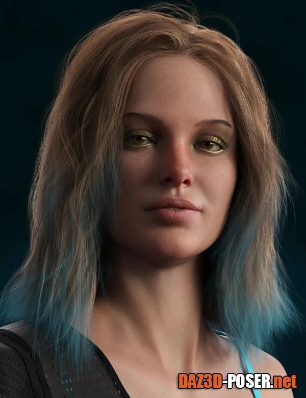 Dawnload dForce Fringe Theory Hair for Genesis 8, 8.1, and 3 Females for free