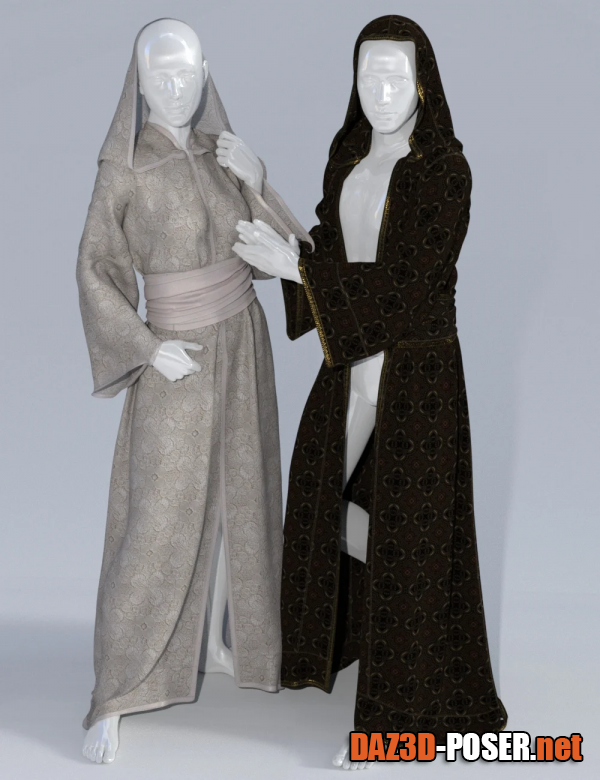 Dawnload dForce SsR Cult Classic Robe for Genesis 3 and 8 for free
