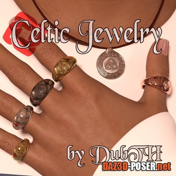 Dawnload Celtic Jewelry For G3F G3M G8F G8M for free