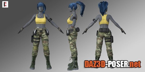 Dawnload KOF Leona Heidern Outfit For Genesis 8 Female for free