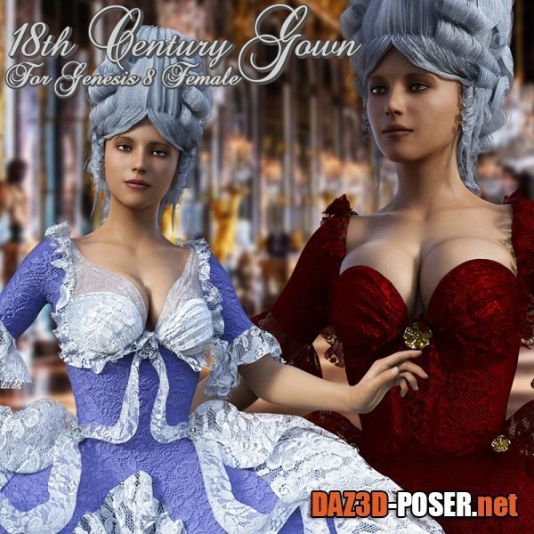 Dawnload 18th Century Gown for G8F for free