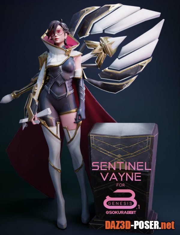 Dawnload Sentinel Vayne For Genesis 8 and 8.1 Female for free