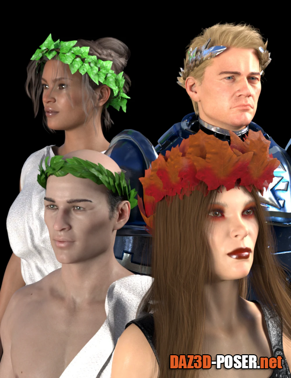 Dawnload SY Leafy Crowns for Genesis 8 and 8.1 for free